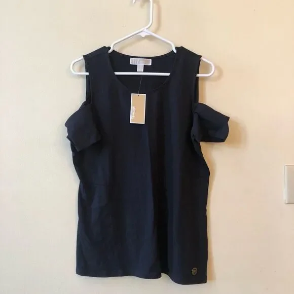 Michael Kors Cold Shoulder T-Shirt - Picture 1 of 4